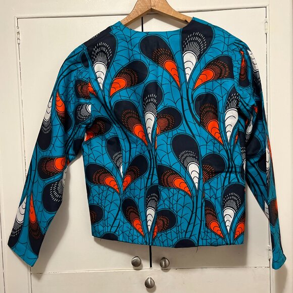 Cotton blazer, African print - Picture 3 of 4